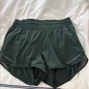 Lululemon Athletica Green Athletic Shorts with Elastic Waistband
